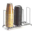Thumbnail image #1 for Cal-Mil Iron Collection 1229 Cup/Lid Organizer, 3-Section, Black Iron Frame, Fits Cups/Lids up to 4" Diameter