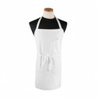 Thumbnail image #1 for Chef Revival BIAWH White Poly/Cotton Bib Apron, 32 x 32-1/2 in, 1 Pocket Case of 60