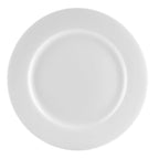 Thumbnail image #1 for CAC China Universal UVS-5 Porcelain Round Plate, 5-1/2-Inch Diameter, Super White Case of 3 Dozen