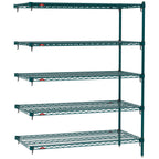 Thumbnail image #1 for Metro Super Erecta SA-2172K3-63-A5 Super Adjustable Super Erecta Wire Add-On Wire Shelving Unit, 72"W x 21"D x 63"H, 600 lb. capacity per shelf, 2000