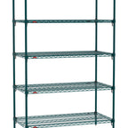 Thumbnail image #1 for Metro Super Erecta SA-2124K3-74-S5 Super Adjustable Super Erecta® Starter Wire Shelving Unit, 24"W x 21"D x 74"H, 800 lb. capacity per shelf, 2000