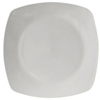Thumbnail image #1 for Tuxton China DuraTux®© BWH-126C Square Ceramic Plate, 12-3/4", Rolled Edge, White Case of 6