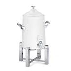 Thumbnail image #1 for Steelite DW Haber, Tempo DW43KWTSS Coffee Chafer Urn Tower, 3 Gallon, White and Stainless Steel