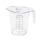 Thumbnail image #1 for CAC China MCBK-200 8-Cup Polycarbonate Measuring Cup with Thumb-Grip Handle, Metric/Imperial Graduations Case of 36