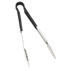 Thumbnail image #1 for Browne USA Foodservice 5513BK 16-inch One-Piece Stainless Steel Tongs with Black PVC-Coated Handle