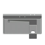 Thumbnail image #1 for SPG International Universal Stainless DTO-13 Tapered Stainless Steel Scrap Trough