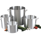Thumbnail image #1 for Alegacy Foodservice Products Eagleware EW80 80 Qt Aluminum Stock Pot, 19 in Dia x 16-1/4 in Deep, Without Cover