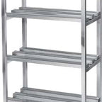 Thumbnail image #4 for Channel Manufacturing Lifetime Tough DR2048-4 4-Shelf Aluminum Dunnage Shelving Rack, Channel Style, 48"W x 20"D x 64"H
