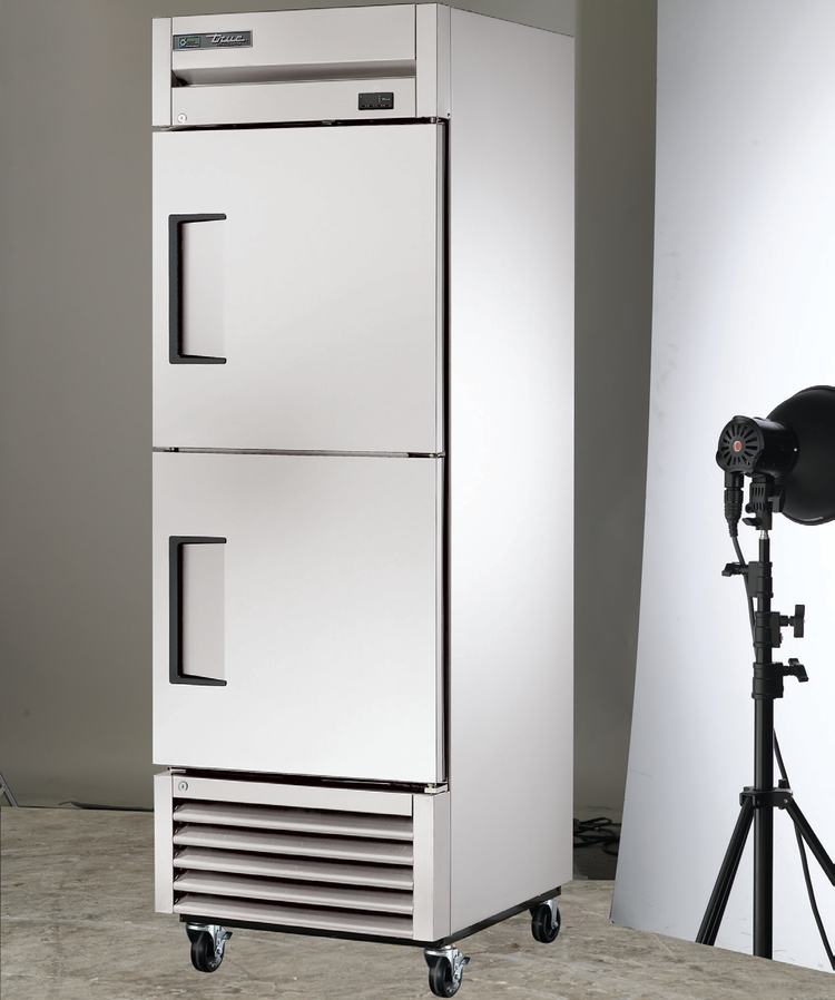 Product image #5 for One-Section Reach-In Stainless Steel Freezer with Two Half Doors, Bottom-Mounted Self-Contained Refrigeration