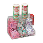 Thumbnail image #1 for Cal-Mil Classic 786 3-Section Clear Plastic Coffee Condiment Center, Wall or Counter Mount, 12 x 8 x 9-1/4 in