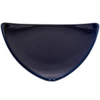 Thumbnail image #1 for CAC China Festiware TRG-23-BLU Triangular Ceramic Plate, Flat Edge, 12-1/2", Blue 1 Dozen