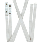 Thumbnail image #1 for Chef Works XNS07-ECR-0 Crossback Bib Apron Straps, Ecru, 80% Recycled Polyester/20% Cotton