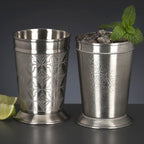 Thumbnail image #2 for Libbey Metal Beverage JC-25 Julep Cup, 15 oz., Beaded Design, 304 Stainless Steel