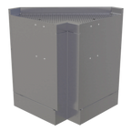 Thumbnail image #1 for Glastender, Inc. Elevation E-CIL-LN Underbar Inside L-Shape Corner Drainboard, 90° Angle, 24" Deep, Stainless Steel, No Legs
