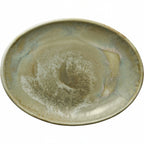 Thumbnail image #1 for Libbey Heart & Soul - Perfect Match 801222541000104 Porcelain Oval Platter, 10"L x 7.5"W, Coupe Rim, Thyme