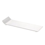 Thumbnail image #1 for CAC China Sunrise SF-P33 Rectangular Porcelain Tray, 12"L x 3-3/4"W x 1-1/4"H, Bone White 1 Dozen