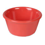 Thumbnail image #1 for Thunder Group ML538RD1 4 oz Orange Melamine Ramekin, 3-3/8 in. Round Case of 24 Dozen