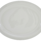 Thumbnail image #1 for ATSMFG Stone Mountain STM-NRC-12 ATS MFG Stoneware Oval Platter, 9-3/4" x 7-1/2", Narrow Rim, American White