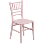 Thumbnail image #1 for Flash Furniture LE-L-7K-PK-GG Kids' Pink Stackable Chiavari Chair, One-Piece Polypropylene
