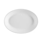 Thumbnail image #1 for CAC China Franklin FR-34 Ceramic Oval Platter, 9-3/8" x 7" x 1"H, Rolled Edge Case of 2 Dozen