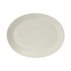 Thumbnail image #1 for Tuxton China Modena AMU-023 Ceramic Oval Platter, 13 x 10-1/8 in, Wide Rim, Pearl White 1 Dozen