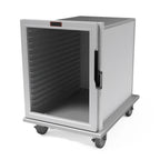 Thumbnail image #1 for Lockwood Manufacturing CA31-ES16-CD-L Mobile Aluminum Enclosed Transport Cabinet, Non-Insulated, Clear Door, 16-Pan, Undercounter