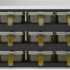 Thumbnail image #1 for Merco MHG34SST2T Electric Countertop Heated Food Merchandiser, 3 Shelves, 1/3-Size FlexTray Capacity, Radiant Heat