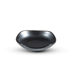 Thumbnail image #1 for Korin Inc Tessa Black SDS-222 Square Ceramic Sauce Dish, 2 oz., Gun Metal Sheen Finish