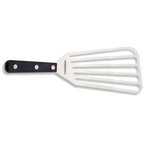 Thumbnail image #1 for JB Prince M997 Slotted Fish Spatula, 9" Stainless Steel Blade x 4" Wide, Wood Handle