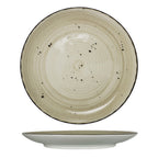 Thumbnail image #1 for International Tableware Rotana RT-5-WH Ceramic Coupe Plate, Round, 5-1/2 inch, Wheat Case of 3 Dozen