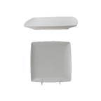 Thumbnail image #1 for Thunder Group Classic 29007WT Square Melamine Plate, White, 7-1/4", Rolled Edge Case of 2 Dozen