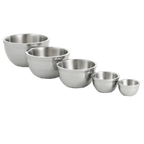 Thumbnail image #2 for TableCraft Products Remington RB11 Stainless Steel Double-Wall Serving Bowl, 5 qt., 11" Round, Rice Pattern Case of 6