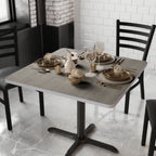 Thumbnail image #2 for Flash Furniture XU-WHGY-3636-GG Reversible Square Laminate Table Top, 36 x 36 Inch, White/Gray