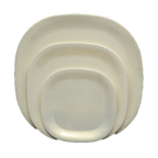 Thumbnail image #1 for Thunder Group Passion PS3008V Melamine Plate, 8-1/4" Square, Beige, Rolled Edge Case of 48
