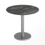 Thumbnail image #2 for Flash Furniture ST-RD31-BKMAR-TR18S-GG Round Laminate Table, 31-1/4" Diameter, Black Faux Marble Top, Cast Iron Base