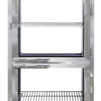 Thumbnail image #1 for Continental Refrigerator Designer Line D1RXNSAPTHD-GD-GD Pass-Thru Reach-In Refrigerator, 1-Section, Front/Rear Glass Doors, 36-1/4" Wide