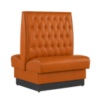 Thumbnail image #1 for ATSMFG ATS AT&S-ADD-W48-BT GR6 William Deuce Booth, single, 30" long x 48" high, Sewn Button-tuft back, removable sinuous spring seat with connecting