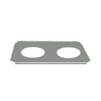 Thumbnail image #1 for Thunder Group SLPHAP066 Stainless Steel Adapter Plate for Round Inserts, Two 6-1/2-Inch Openings, Fits 4-Quart Inset Pan Case of 24