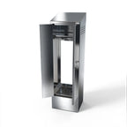 Thumbnail image #1 for NBR Equipment MSC-2522 Stainless Steel Single-Width Mop Sink Cabinet with Overhead Shelf, 25"W x 22-1/4"D x 84-1/4"H