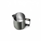 Thumbnail image #2 for Espresso Parts Barista Basics EPPITCHER12-BLACK 12 oz Black 18/8 Stainless Steel Frothing Pitcher with Handle