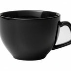 Thumbnail image #1 for Libbey Samira 109973 China Coffee Cup, 7.5 oz, Black, 2-1/2 in H