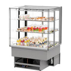Thumbnail image #1 for Fri-Jado USA MCC 36-3 C SS PT 3-Section Drop-In Cold Merchandiser with Pass-Through Doors and LED Lighting