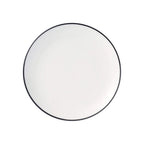 Thumbnail image #1 for Libbey Porcelana Linea 114238 8-1/4-Inch Black Porcelain Coupe Plate, Round, 1-Inch High