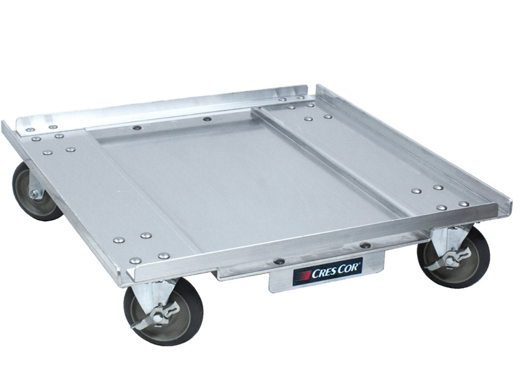 Product image #4 for Cres Cor Aluminum Dish and Glass Rack Transport Dolly, 27 x 26-1/2 x 7-3/8 Inches, 5-Inch Swivel Casters