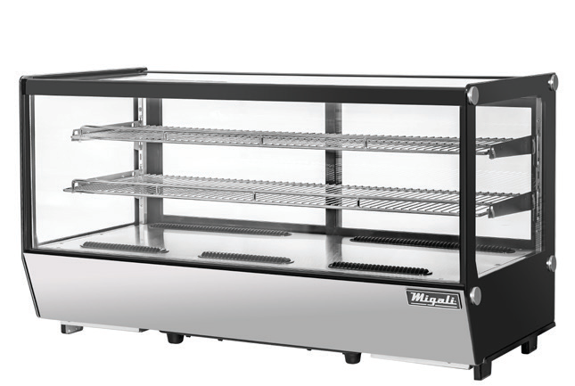 Product image #5 for Migali Competitor Series Full-Service Countertop Refrigerated Display Case, 48-Inch Straight Glass, 7.1 Cu. Ft.