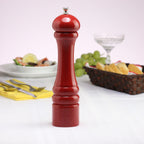 Thumbnail image #2 for Chef Specialties Autumn Hues 10651 Pepper Mill, 10-Inch, Candy Apple Red, Tempered Stainless Steel Gear