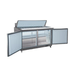 Thumbnail image #2 for Valpro Commercial Refrigeration VP Series VP60SM-HC Sandwich/Salad Prep Refrigerator, 2-Section, 61"W, 24-Pan, 2-Door