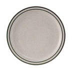 Thumbnail image #1 for Tuxton China Emerald TES-008 9-Inch Ceramic Round Plate, Narrow Rim, American White/Eggshell with Green Speckle Case of 2 Dozen