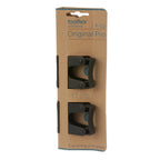 Thumbnail image #1 for AllPoints Foodservice Parts & Supplies 38113 Small Black ABS Plastic Tool Holder Brackets with Hardware, 2-5/16 x 1-3/8 in
