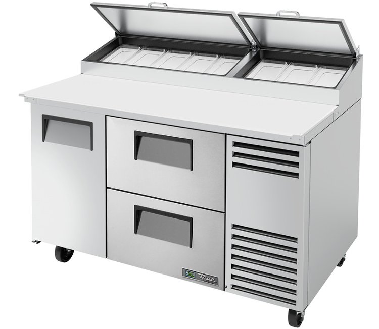 Product image #10 for True 60-Inch Pizza Prep Table with 1 Door, 2 Drawers and Alternate Top